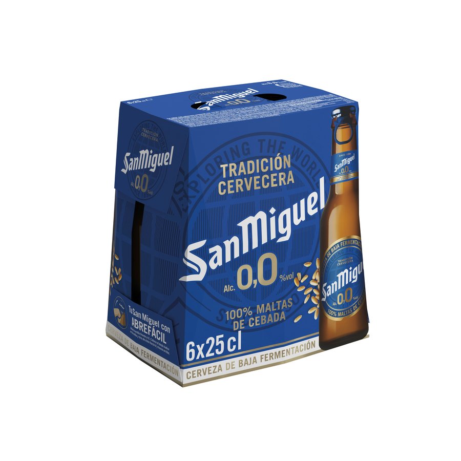 Cerveza SAN MIGUEL 0,0 pack 6x25 cl
