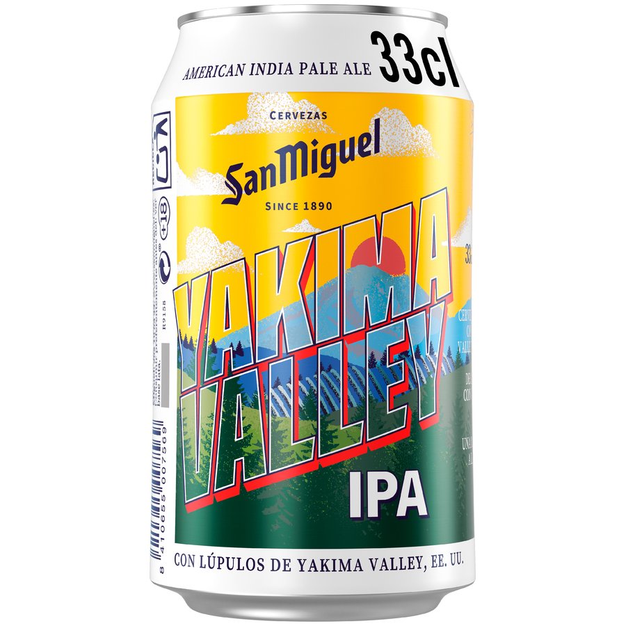 Cerveza SAN MIGUEL IPA Yakima lata 33 cl