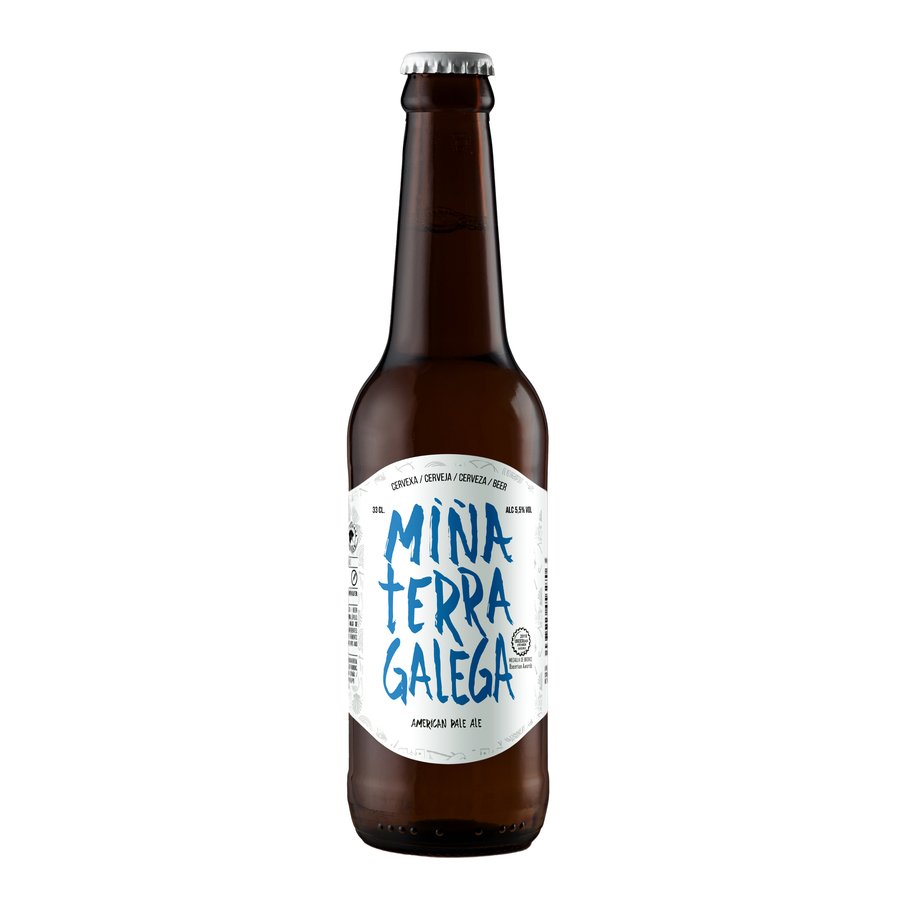 Cerveza artesana MIÑA TERRA GALEGA b/33cl.