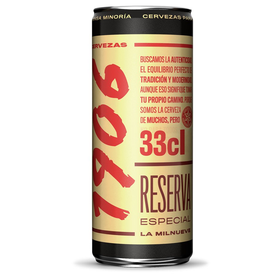 Cerveza ESTRELLA GALICIA 1906 reserva especial lata 33 cl