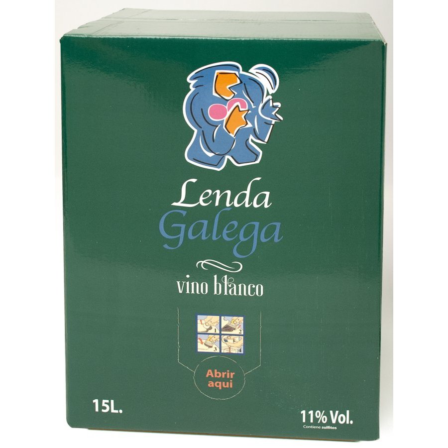 Vino blanco LENDA GALEGA bag in box 15 l.