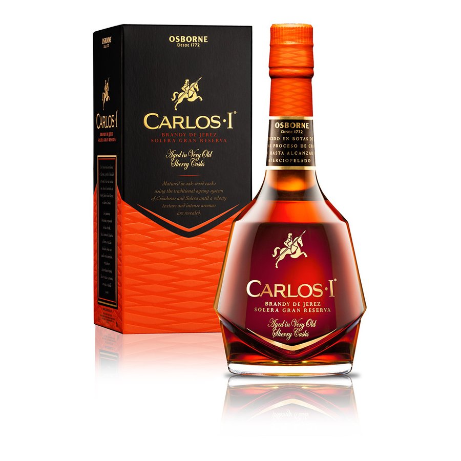 Brandy CARLOS I solera gran reserva estuche botella 70 cl.