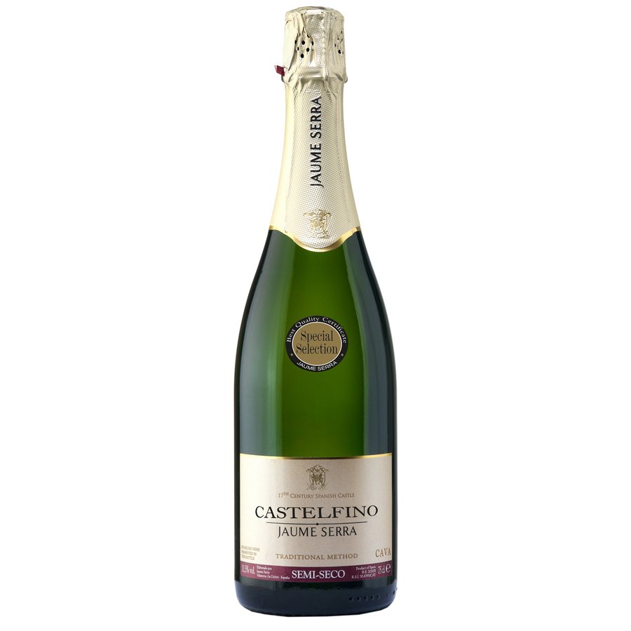 Cava CASTELFINO CRISTALINO semiseco botella 75 cl.