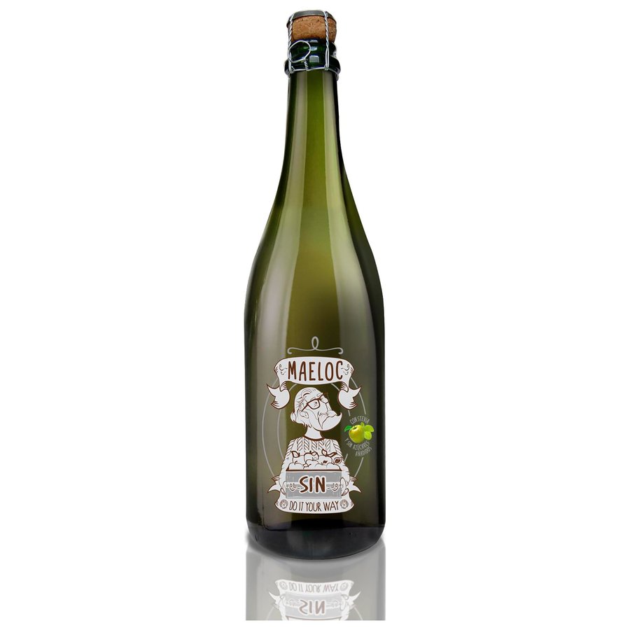 Bebida refrescante de zumo manzana MAELOC sin botella 75 cl