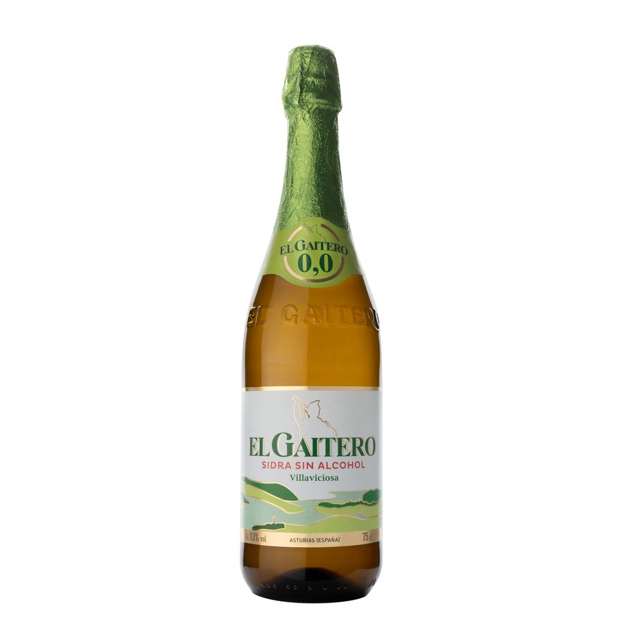 Sidra sin alcohol EL GAITERO botella 75 cl
