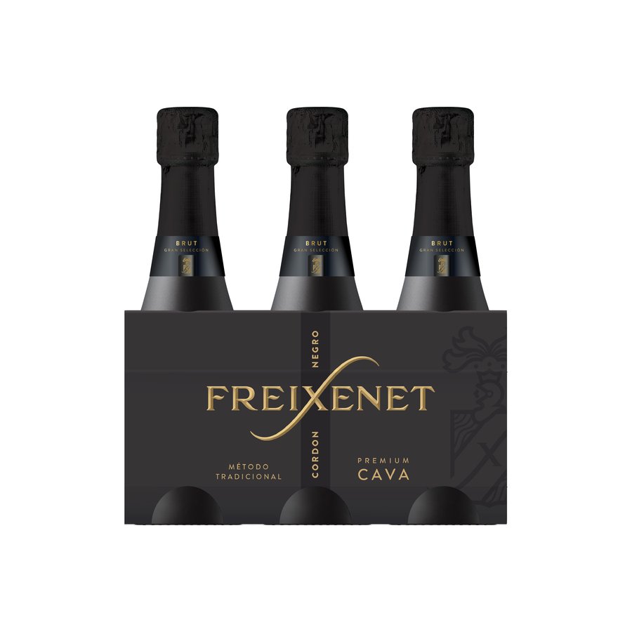 Cava FREIXENET cordon negro mini pack 3x20 cl.