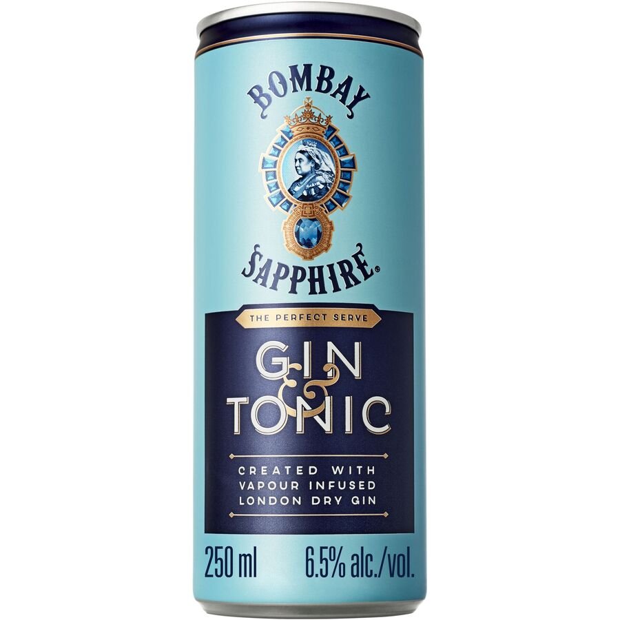 BOMBAY Sapphire & tonic 25 lata cl