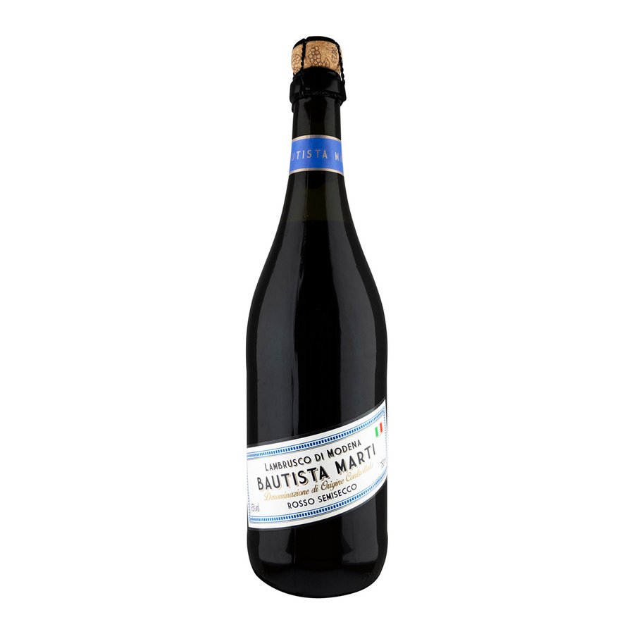 Vino Lambrusco rosso BAUTISTA MARTI botella 75 cl.