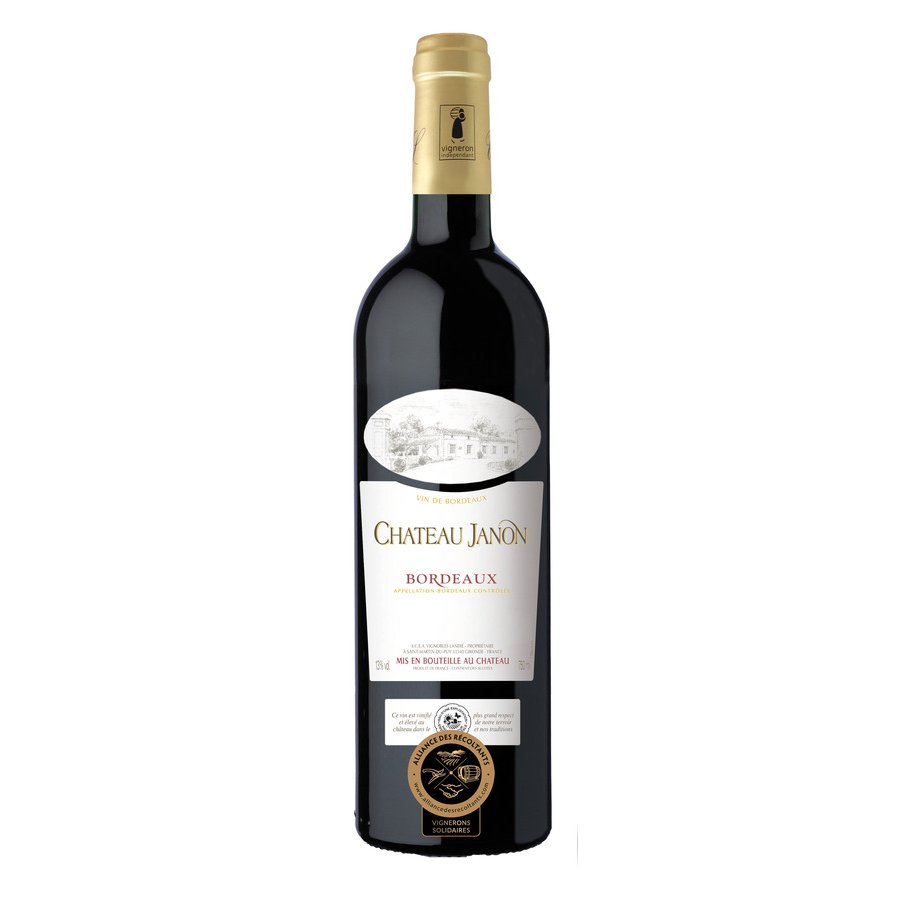 Vino Bordeaux tinto CHATEAU JANON botella 75 cl