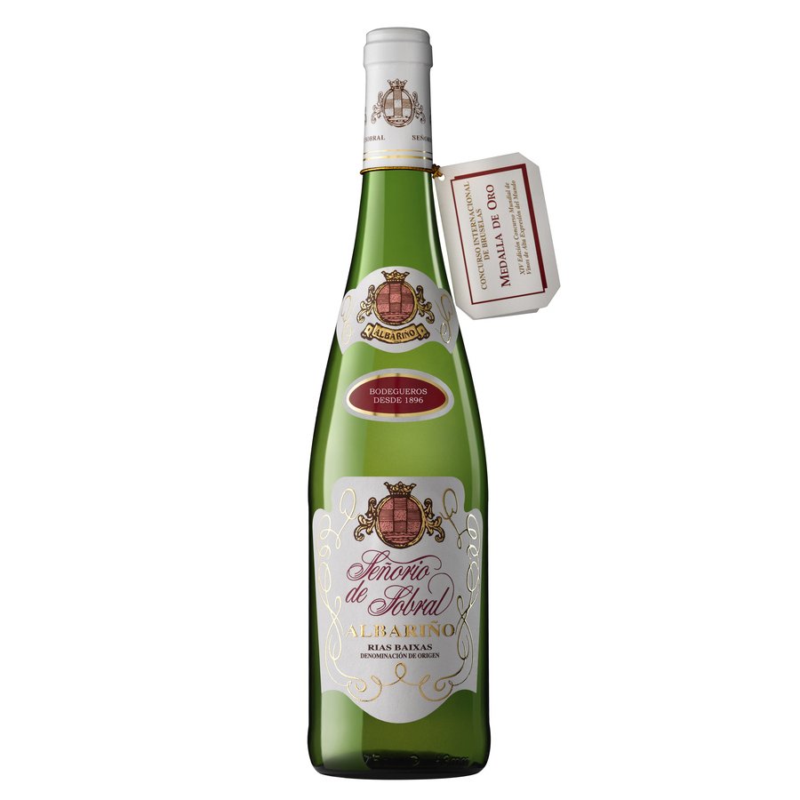Vino D.O Rías Baixas albariño SEÑORIO DE SOBRAL botella 75 cl