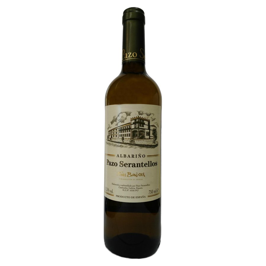 Vino Rías Baixas albariño PAZO DE SERANTELLOS botella 75 cl