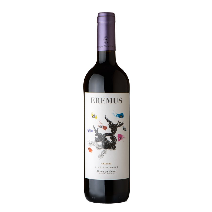 Vino D.O.Ribera del Duero EREMUS ecológico crianza botella 75 cl