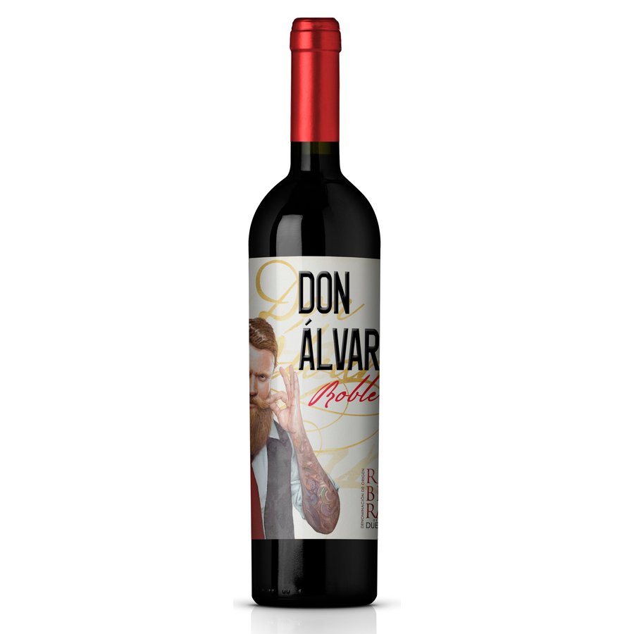 Vino D.O. Ribera Duero tinto DON ALVARO roble botella 75 cl