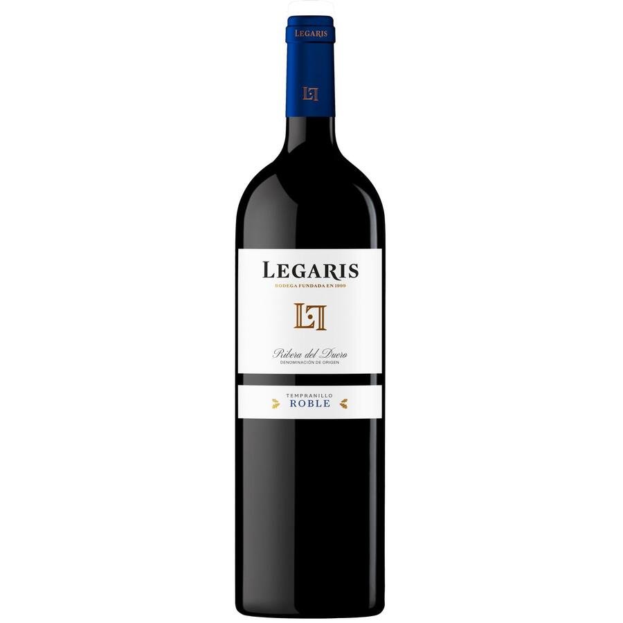 Vino D.O. Ribera Duero tinto LEGARIS roble botella 75 cl