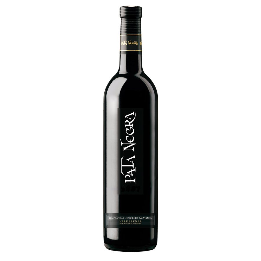 Vino Valdepeñas tinto PATA NEGRA variedad tempranillo botella 75 cl