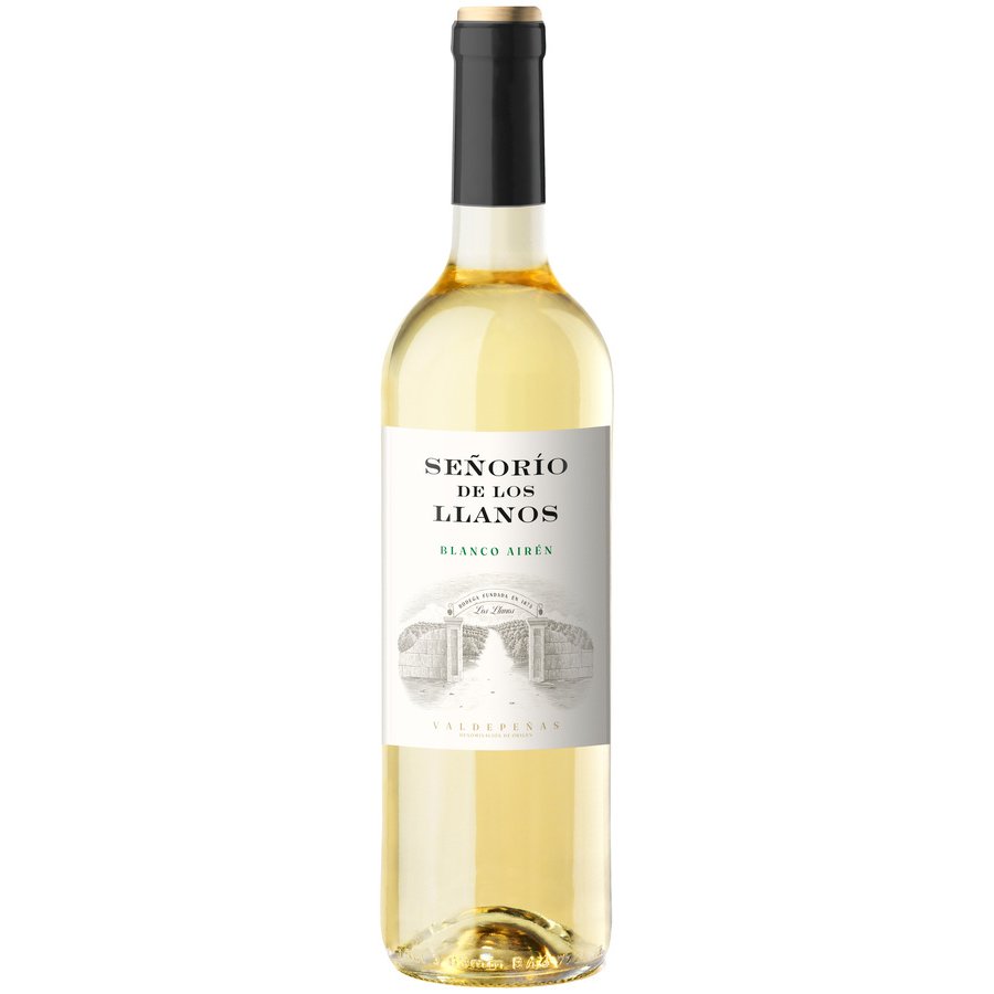 Vino Valdepeñas blanco SEÑORIO DE LOS LLANOS cosecha botella 75 cl