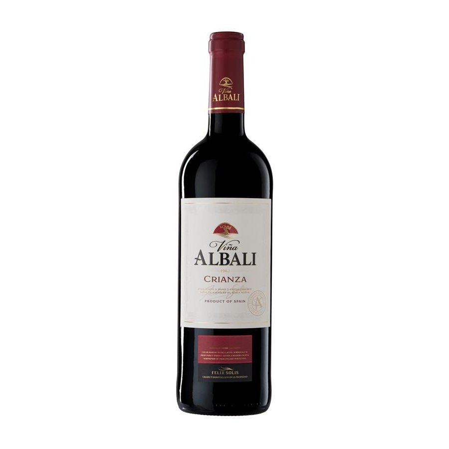 Vino D.O.Valdepeñas VIÑA ALBALI crianza tinto botella 75 cl.