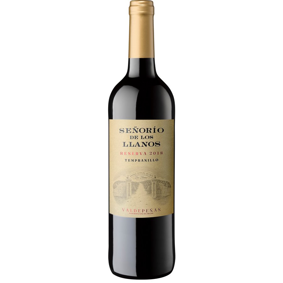 Vino Valdepeñas SEÑORIO DE LOS LLANOS reserva botella 75 cl