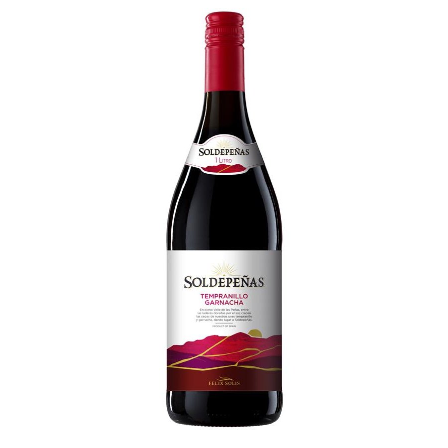 Vino SOLDEPEÑAS tinto botella  1 l