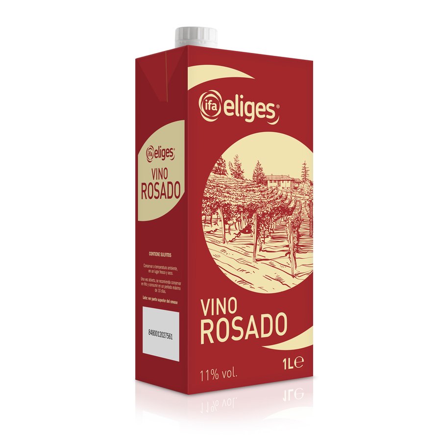 Vino rosado IFA ELIGES 11º brik 1 L