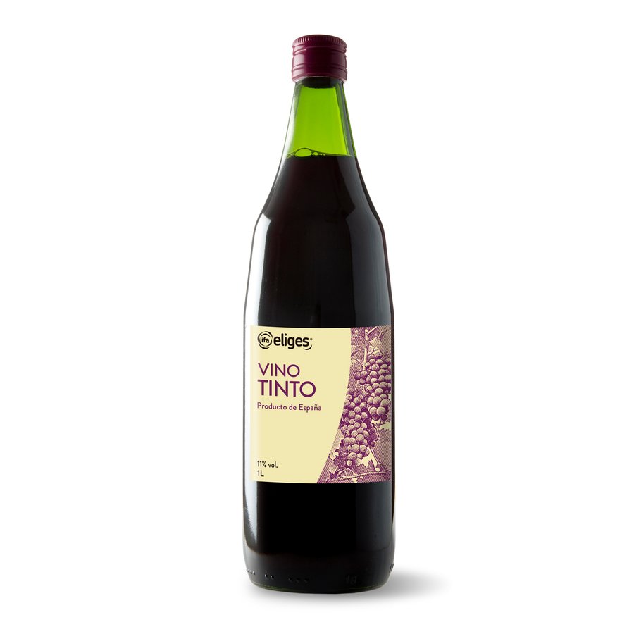 Vino joven tinto IFA ELIGES 11º botella 1 l