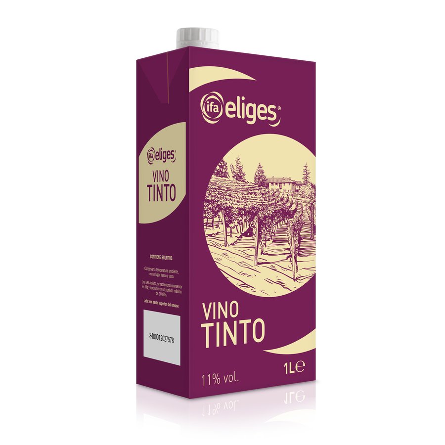 Vino tinto IFA ELIGES 11º brik 1 l