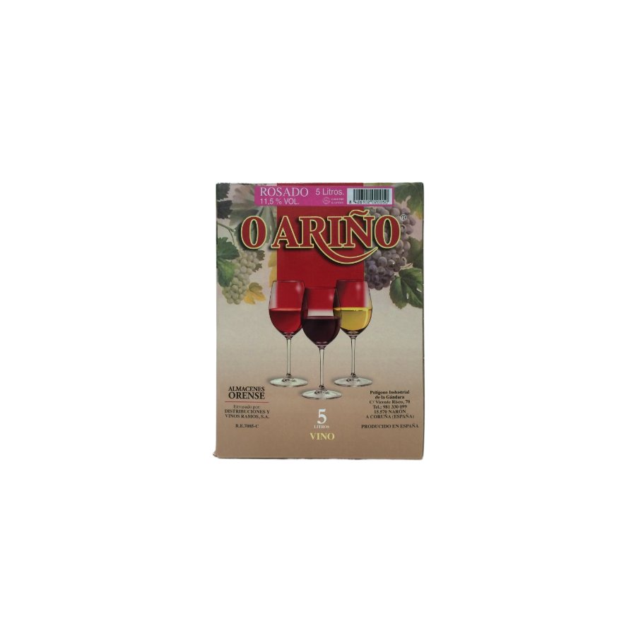 Vino ARIÑO rosado garrafa 5 l