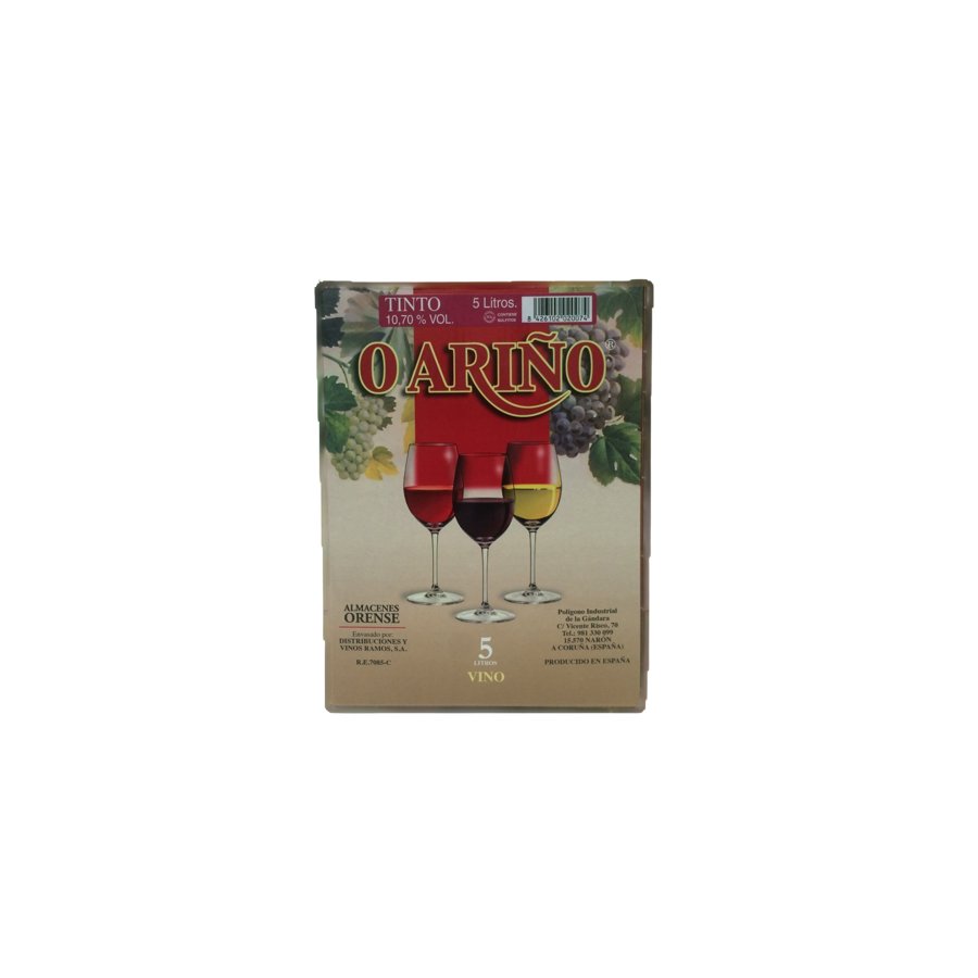 Vino tinto ARIÑO garrafa 5 l