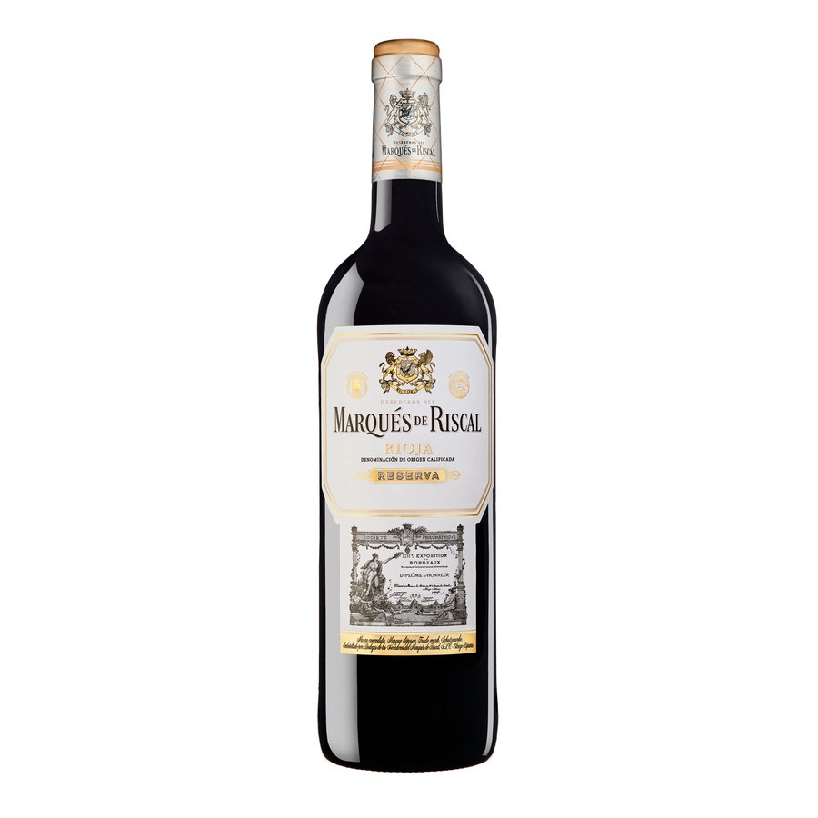 Vino D.O. Rioja reserva tinto MARQUES DE RISCAL botella 75 cl.