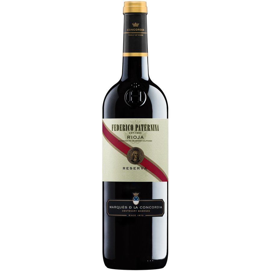 Vino D.O.Rioja FEDERICO PATERNINA reserva botella 75 cl