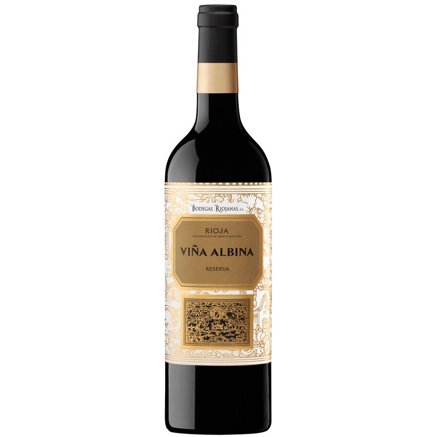 Vino D.O. Rioja VIÑA ALBINA tinto reserva botella 75 cl.