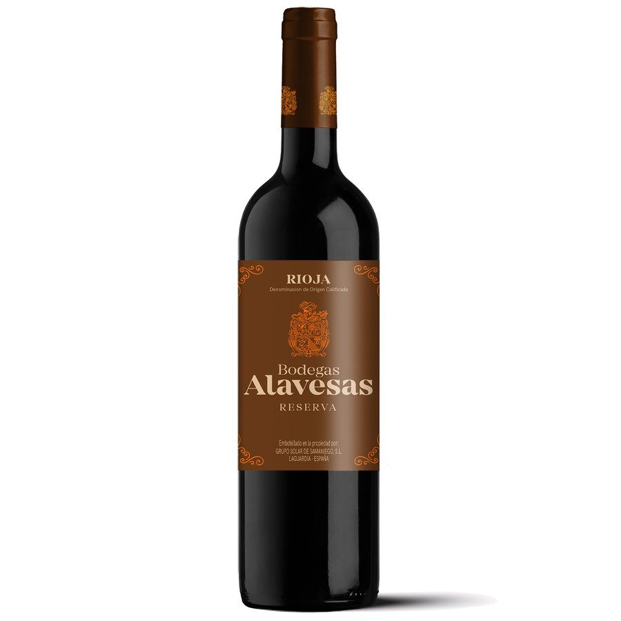 Vino Rioja tinto BODEGAS ALAVESAS reserva botella 75 cl