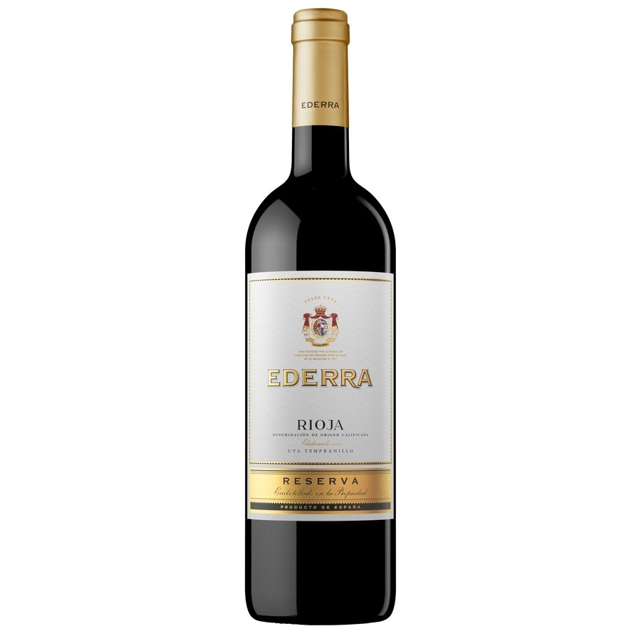 Vino D.O. Rioja EDERRA reserva botella 75 cl.