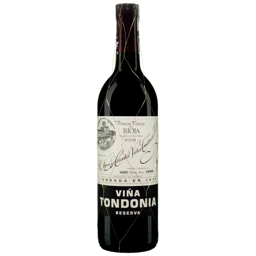 Vino D.O.Rioja tinto VIÑA TONDONIA reserva botella 75 cl