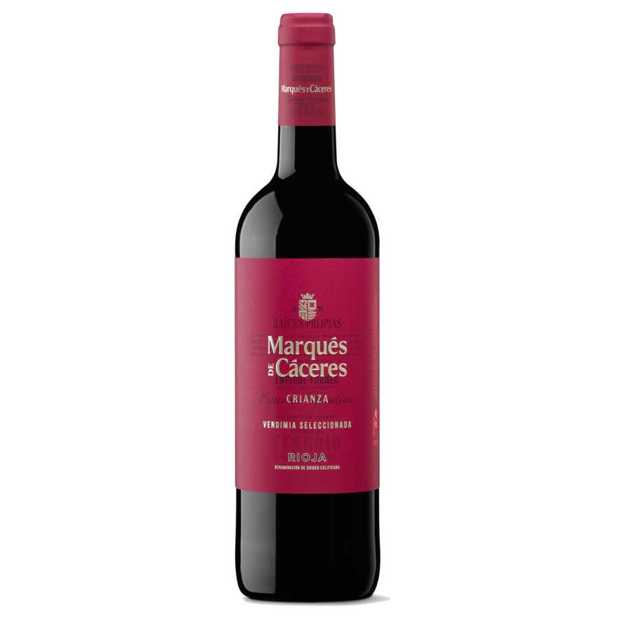 Vino D.O. Rioja MARQUES DE CACERES crianza tinto botella 75 cl