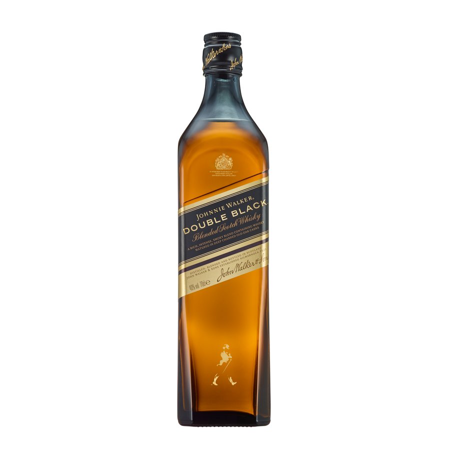 Whisky JOHNNIE WALKER double black botella 70 cl.