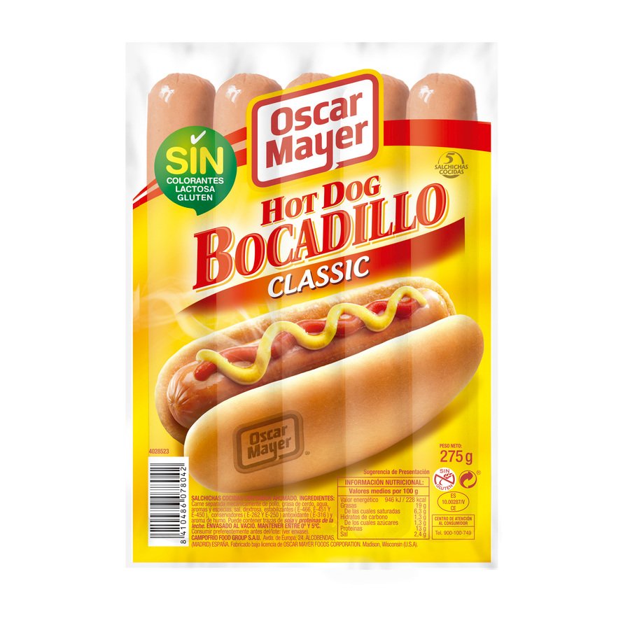 Salchichas OSCAR MAYER bocadillo 275 g