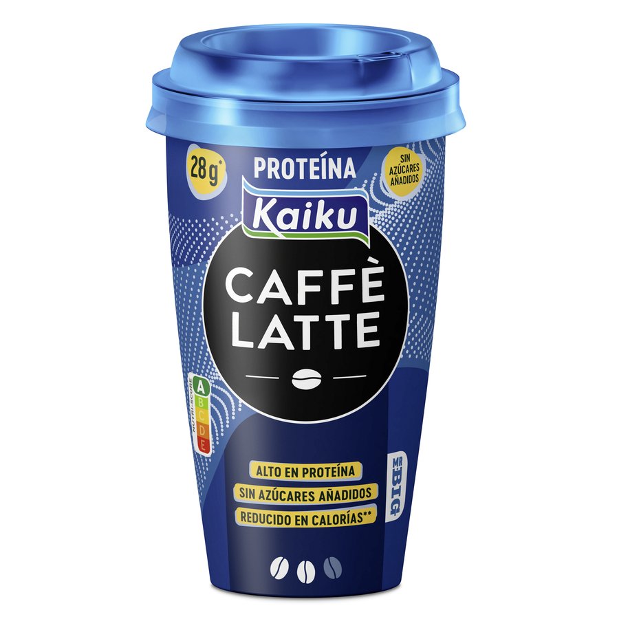 Bebida refrigerada KAIKU caffe latte proteina 370 ml