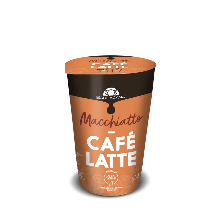 Café refrigerado latte macchiatto BARBACANA 250 ml