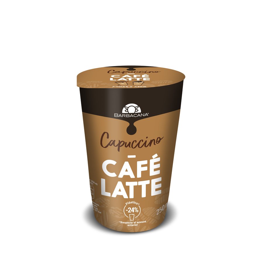 Café refrigerado latte capuccino BARBACANA 250 ml