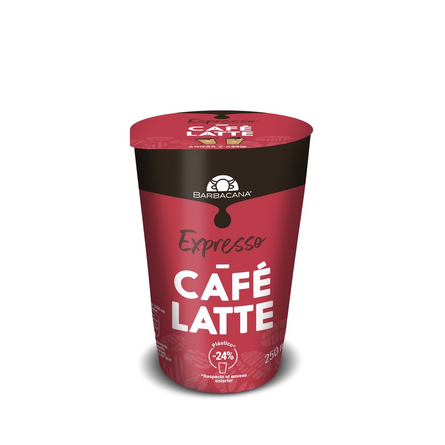 Café refrigerado latte espresso BARBACANA 250 ml.