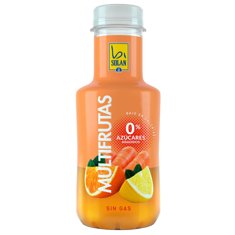 Refresco sin gas BISOLAN multifrutas pet 33 cl