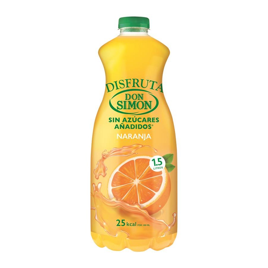Néctar naranja DON SIMON disfruta sin azúcar 1,5 l
