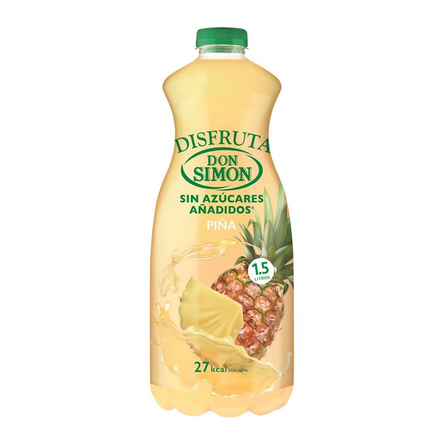 Néctar piña DON SIMON disfruta sin azúcar pet 1,5 l