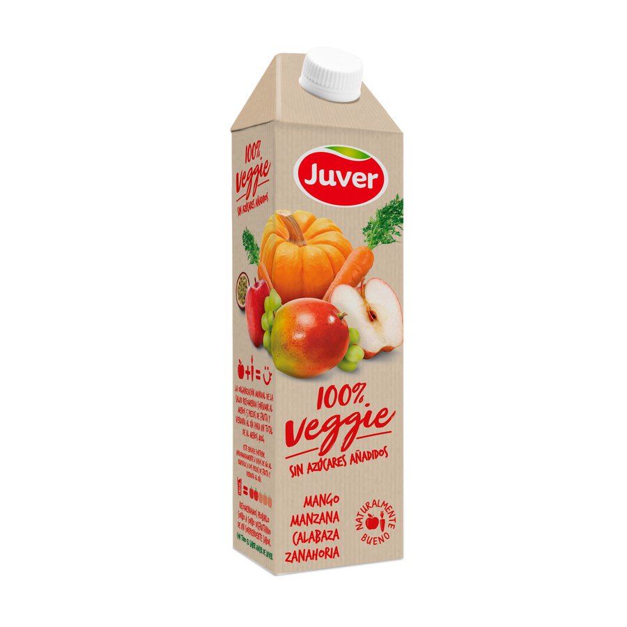 Zumo veggie mango-manzana-calabaza-zanahoria JUVER 1 l