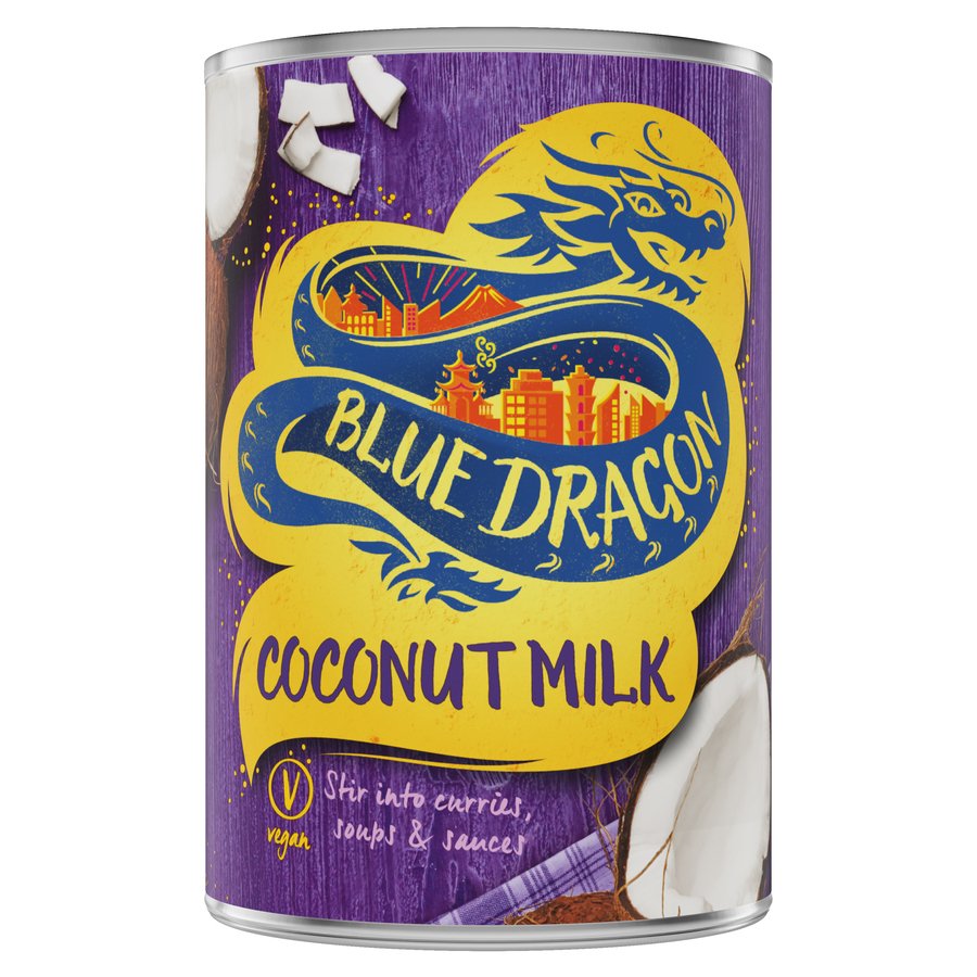 Leche de coco BLUE DRAGON bote 400 ml.
