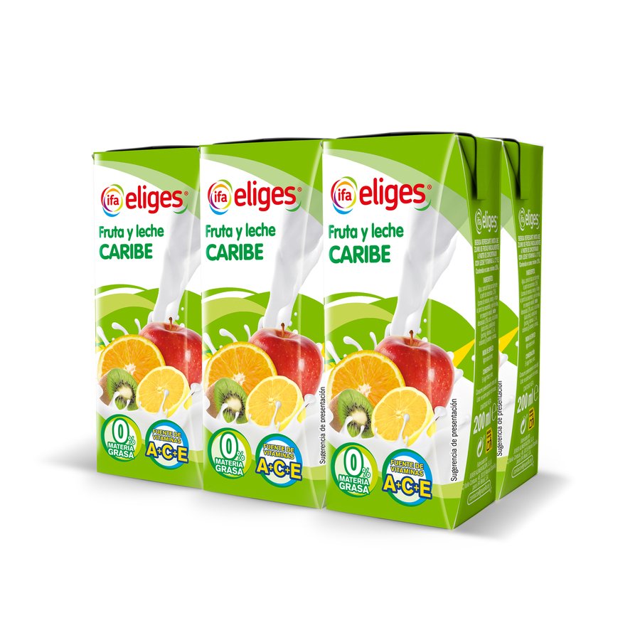 Fruta y leche IFA ELIGES Caribe 6x200 ml