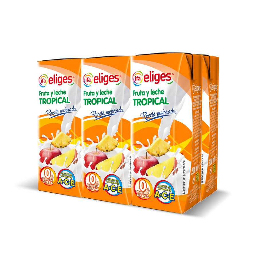 Fruta y leche IFA ELIGES tropical 6x200 ml