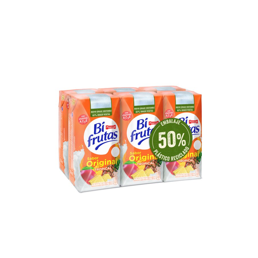 Bifrutas PASCUAL tropical pack 6x200 ml